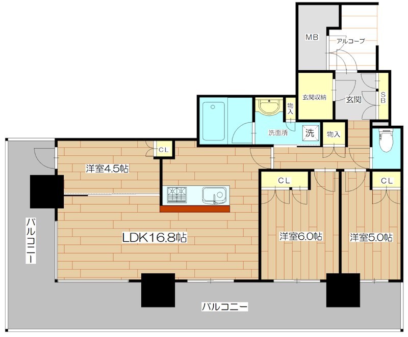 ジオタワー高槻ミューズガーデン 間取り
