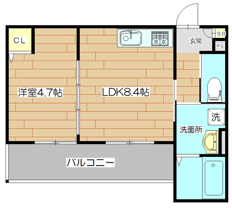 仮称）高槻市赤大路共同住宅 間取り