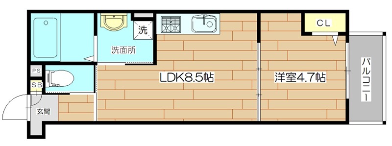 仮称）高槻市赤大路共同住宅 間取り