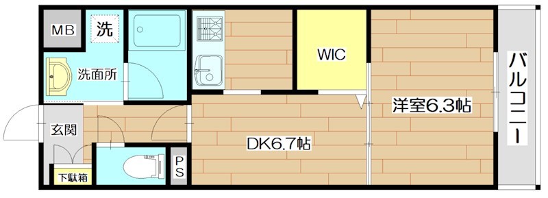 ソウジュ古曽部 305号室 間取り