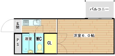 クローバーMオザキA棟 間取り