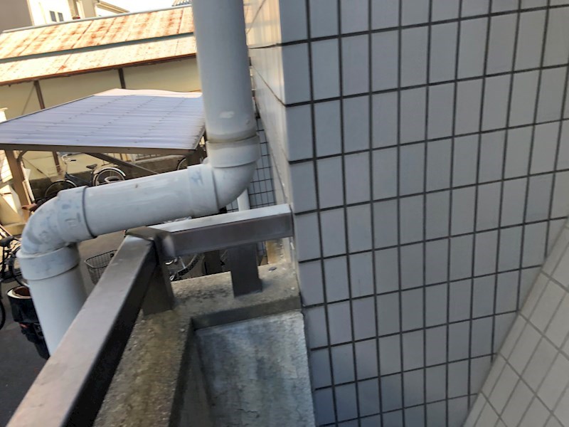 郡家シャトルマンション2号棟 ベランダ