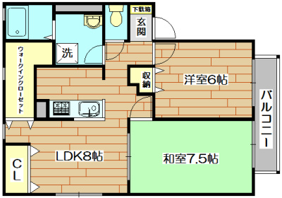 ファミール八幡 間取り