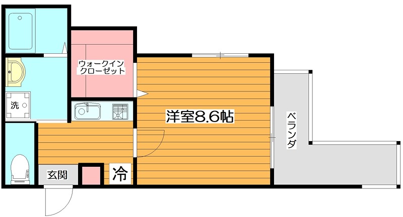 プルメリア関大前 間取り図