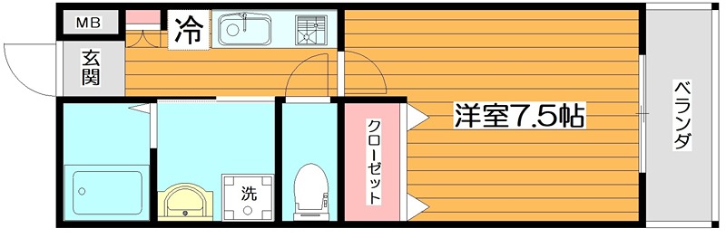 プルメリア関大前 間取り図
