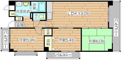 ヴァーサ21 間取り図