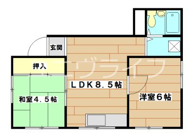 北園マンション 間取り図