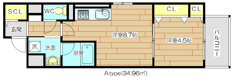 グランブルー高槻 間取り