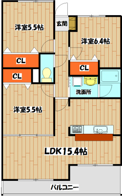 ルミナスベガ 間取り図