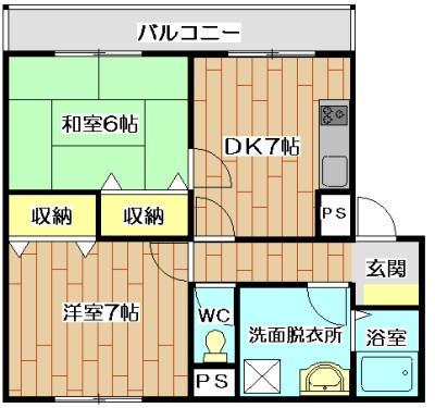 ヴィラージュ城北 間取り