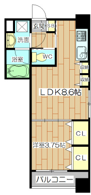 アーバネックス高槻芥川 間取り図
