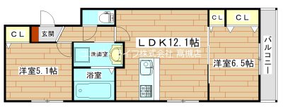 クリアコート城西 間取り