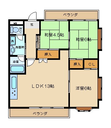 第2石田マンション 間取り