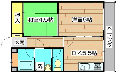 マンションサンプラザ1 間取り