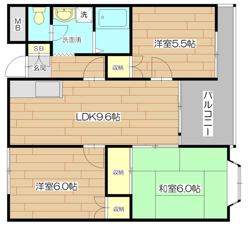 メゾンフラグランス 間取り図