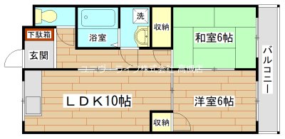 グリーンメモリアパートⅡ 間取り