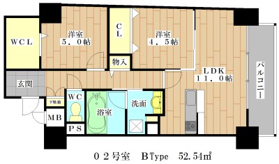 クルアルガイノウエ 間取り図