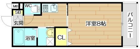 フェリーチェ真上Ⅱ   間取り図
