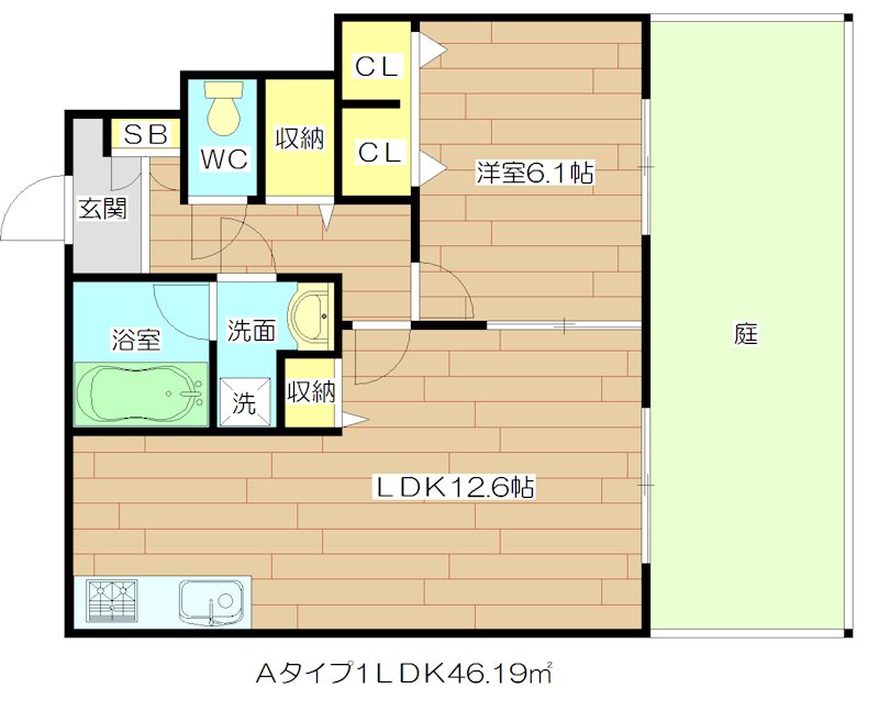 ファミーユ大阪高槻 間取り図