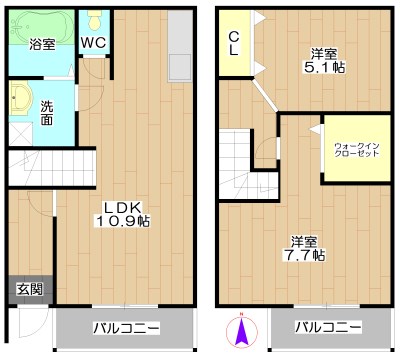 コンフォート庄所Ⅰ 間取り