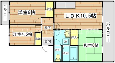 フレア北島 間取り図