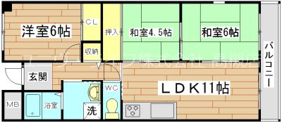 ラフィーネ上牧 間取り図