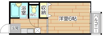 シティーハイツ天神 間取り