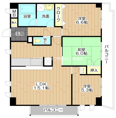 モナヴェイル 間取り図