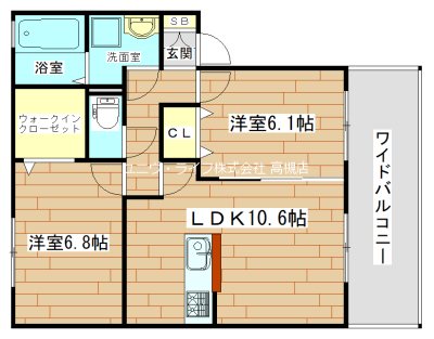 メルヴェーユドルフA棟 間取り