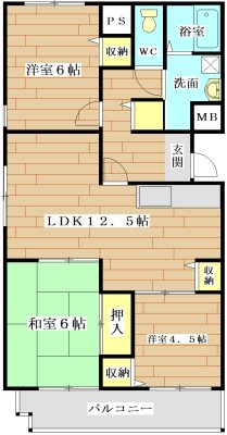 ルガーデニア 間取り