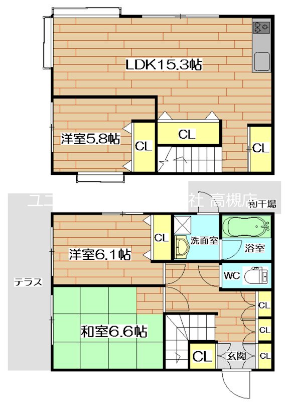 高槻QUINTET（タカツキクインテット） 間取り