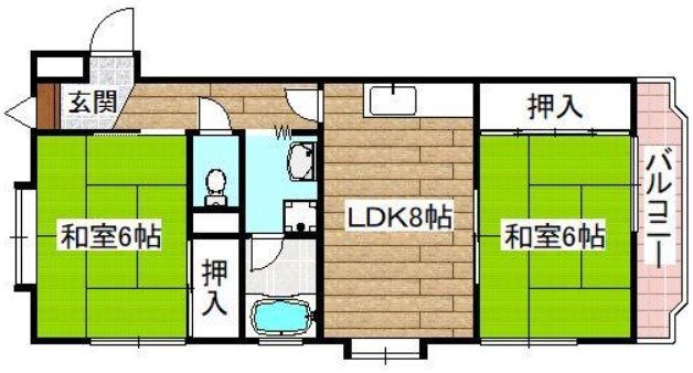 アサヒパークハイツ 間取り
