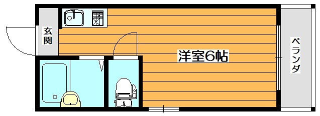 シャンブル千里山Ⅰ 間取り