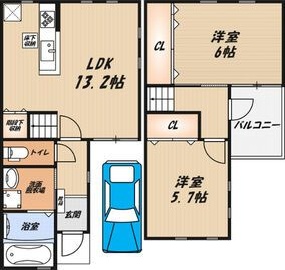 フォルトゥーナB棟 間取り