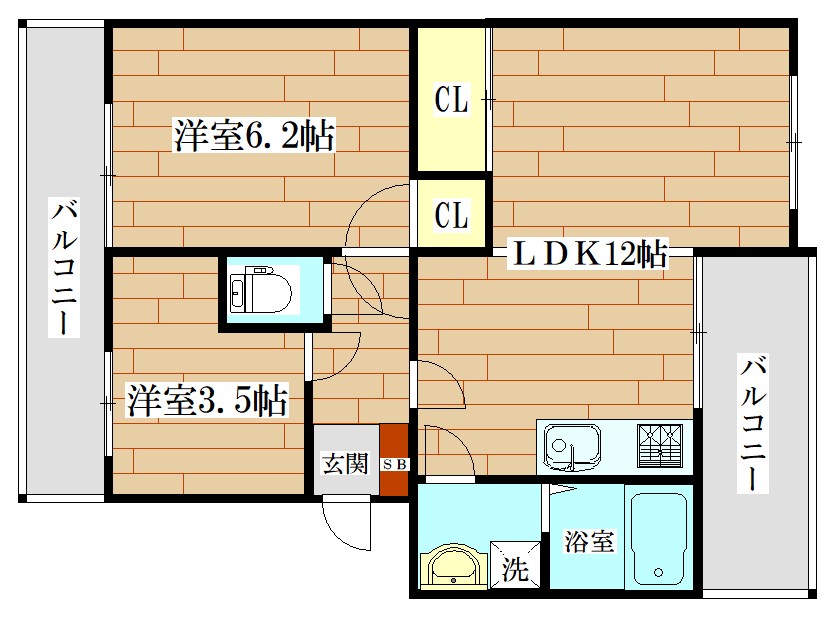 モダンアパートメント高槻城南 間取り図