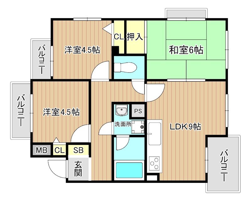 サニーパーク春日 間取り