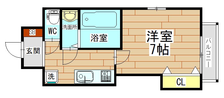 グラッド高槻 間取り図