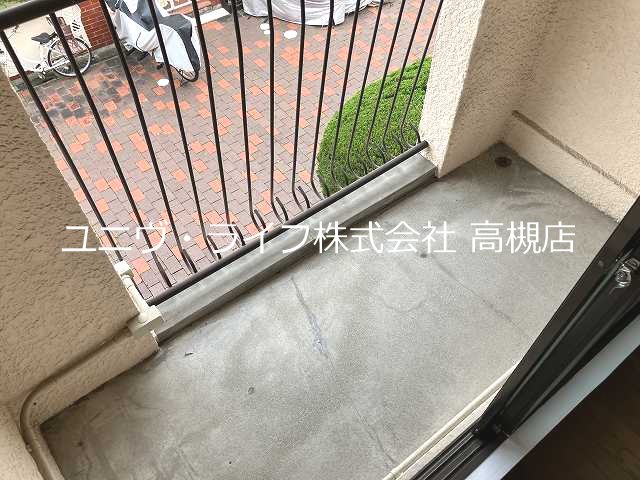 郡家新町テラスハウス ベランダ