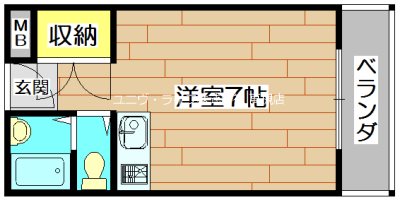 光栄ハイツ古曽部 間取り図