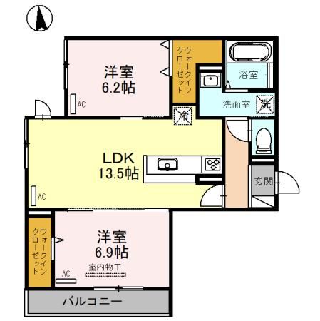 LE CIEL BLEU（ル・シエル・ブルー） 間取り