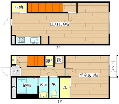 ジェンティーレ高槻 間取り図