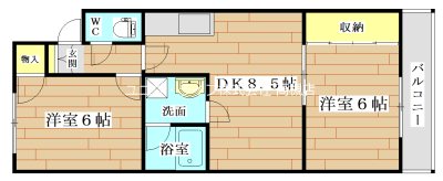 コーヨーハイツ 間取り図