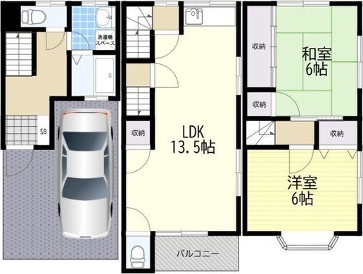 グリーンメモリアパート3 間取り図