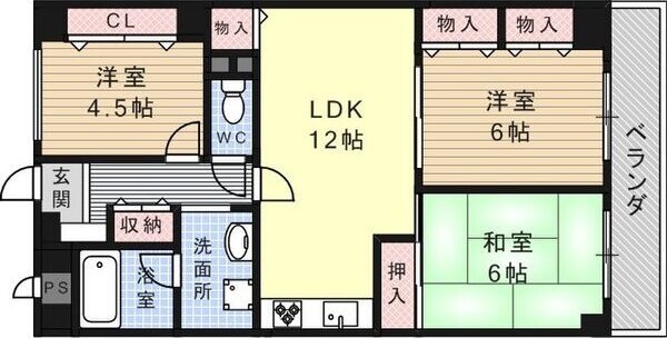 カサエステ一番館 間取り図