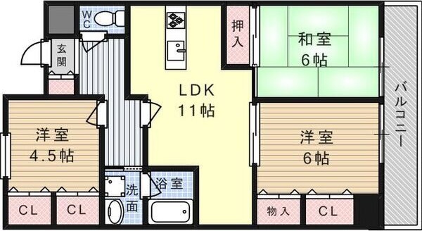 カサエステ一番館 間取り図