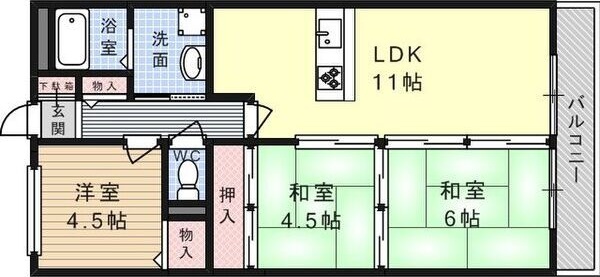 カサエステ一番館 間取り図
