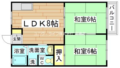 インレットハイツⅡ 間取り