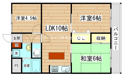 大裕ハイツ若松 間取り