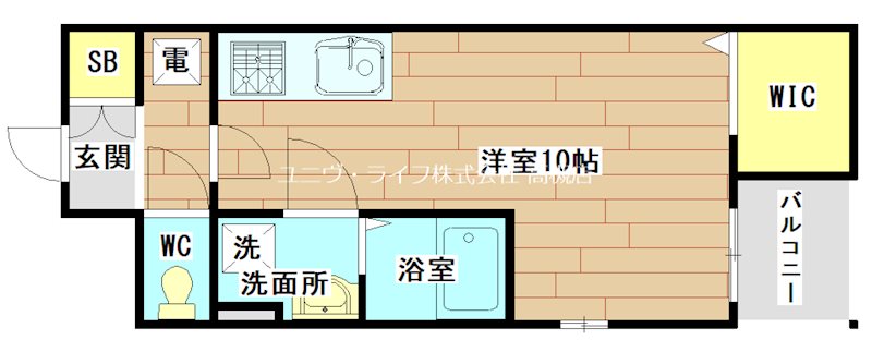ANELA Tonda 101号室 間取り