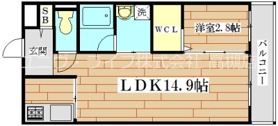 コルパーロ上牧 間取り図